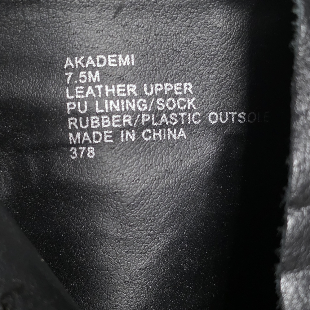 Steve Madden Genuine Leather Boots with Gold Buckle Detail And Side Zipper - Picture 12 of 13